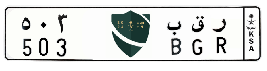 لوحة ر ق ب 503